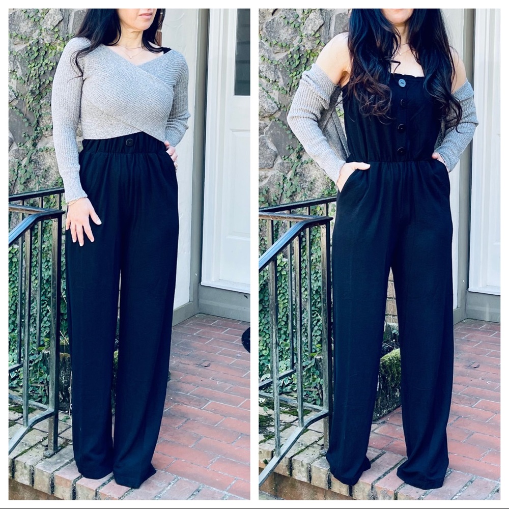 ✨LAST ONE✨Chic wide leg black jumpsuit - Picture 11 of 11